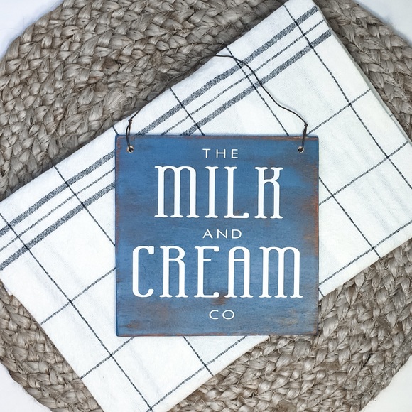 🛒2/$18!🛒 Milk and Cream Co.- Handcrafted Sign - Picture 2 of 5